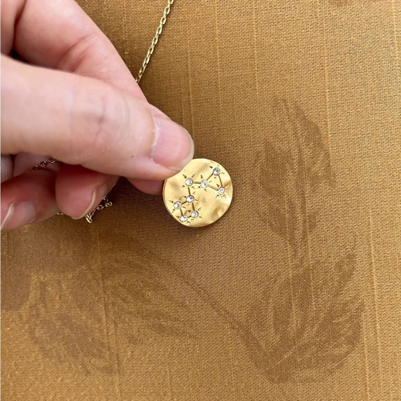 Sagittarius Pendant Gold Plated CZ Star Constellation Adjustable Necklace - Picture 5 of 10